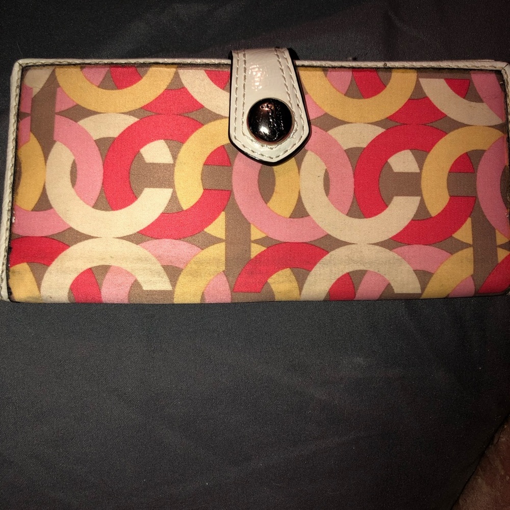 Coach snap closure wallet